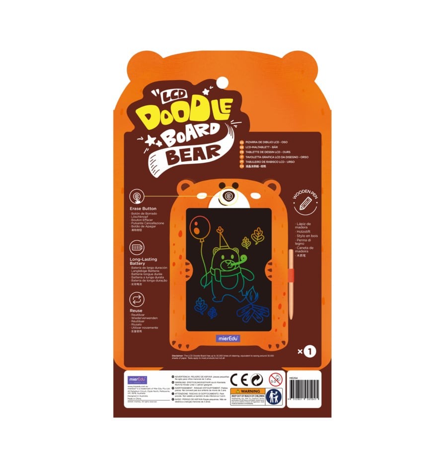 Prancheta de desenho LCD Bear