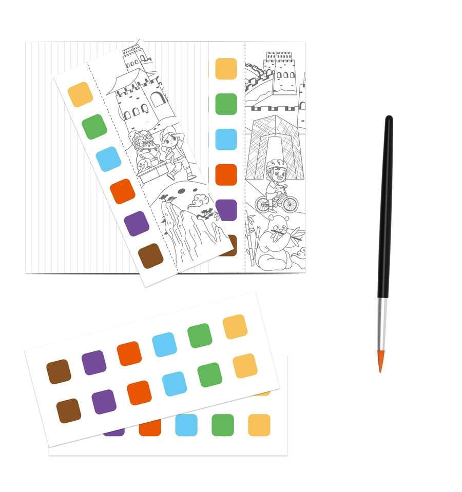 Caderno de bolso em aquarela - Animais