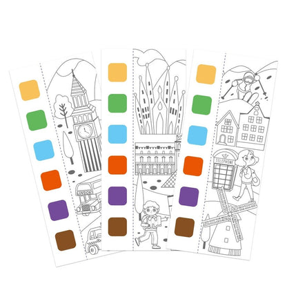 Caderno de bolso em aquarela - Unicórnios