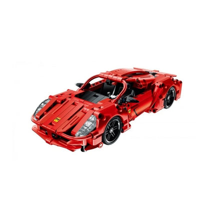 Supercarro vermelho, carro de 437 peças