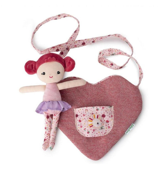 Aline doll with heart-shaped bag
