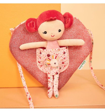 Aline doll with heart-shaped bag