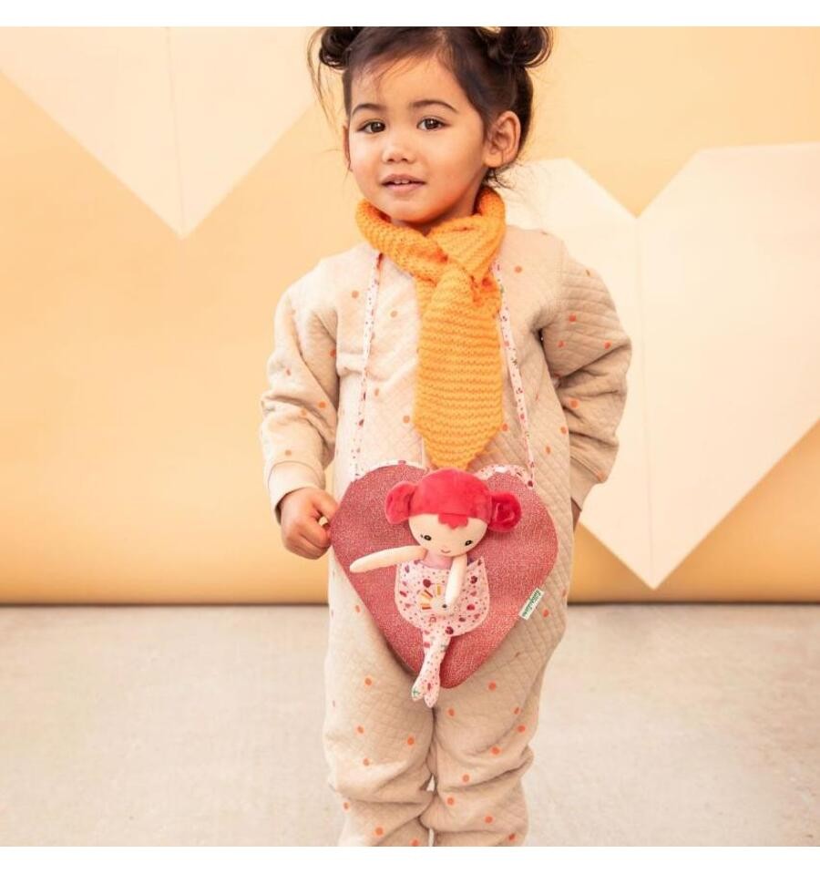 Aline doll with heart-shaped bag