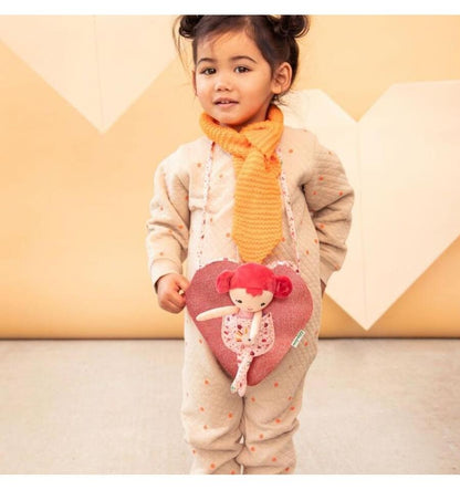 Aline doll with heart-shaped bag