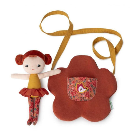 Adele doll with flower-shaped bag