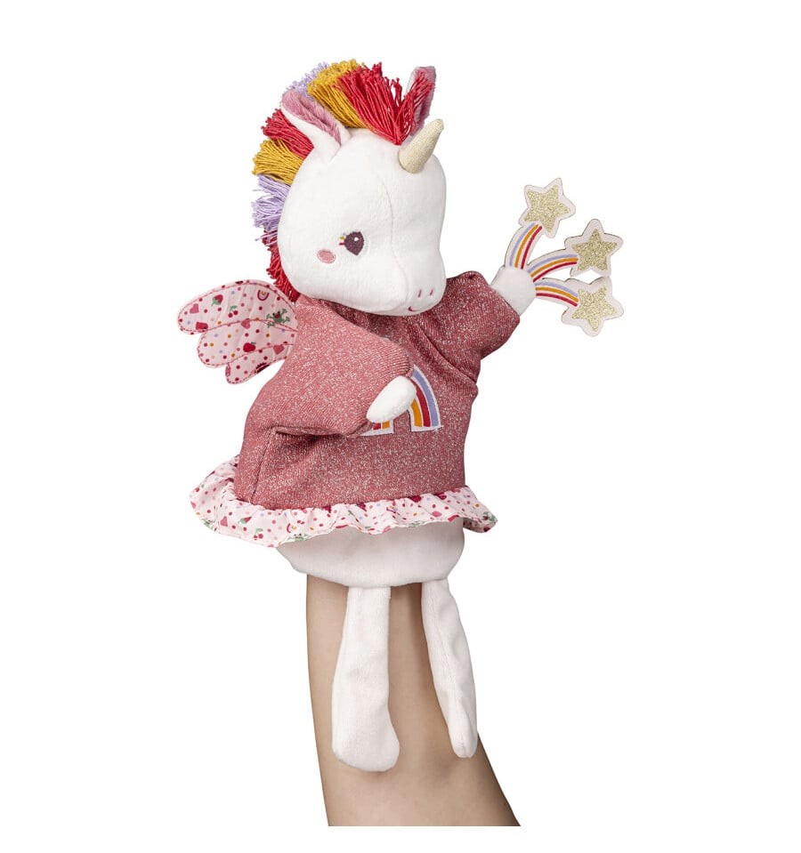 Lena the unicorn hand puppet