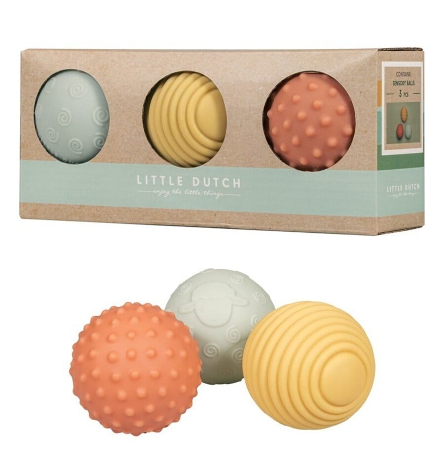 Conjunto de 3 bolas sensoriais