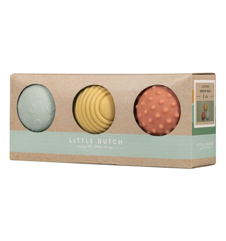 Conjunto de 3 bolas sensoriais