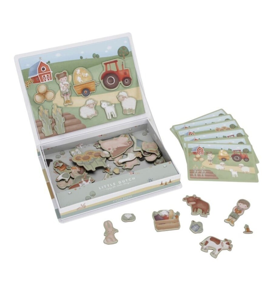 Quadro magnético da pequena fazenda