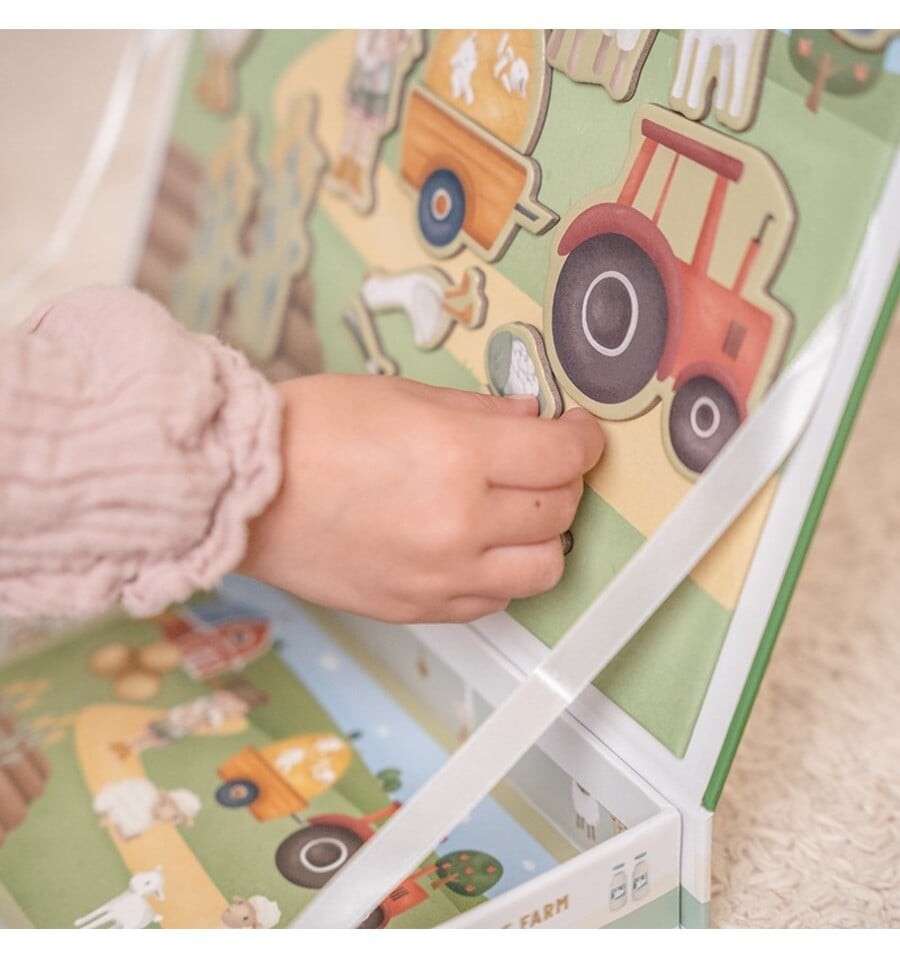 Quadro magnético da pequena fazenda