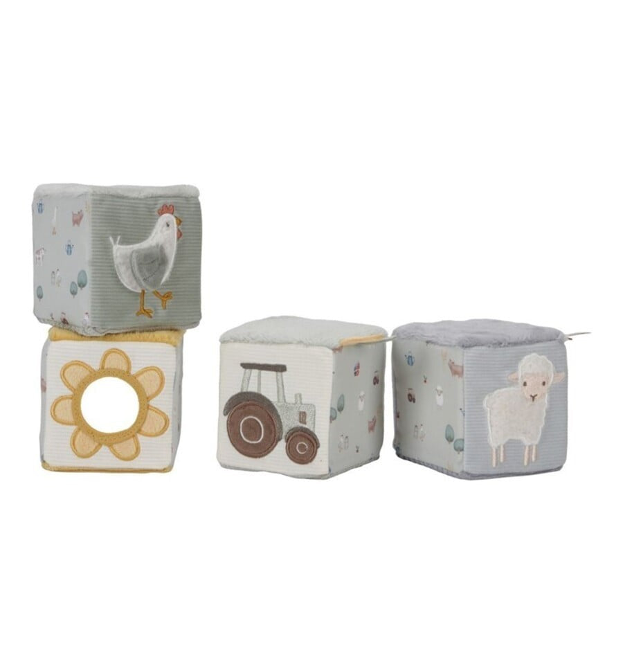 Little Farm Stackable Soft Cubes