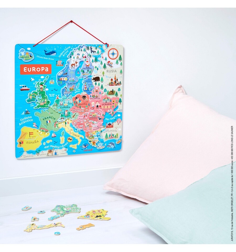 Mapa de Europa Magnético