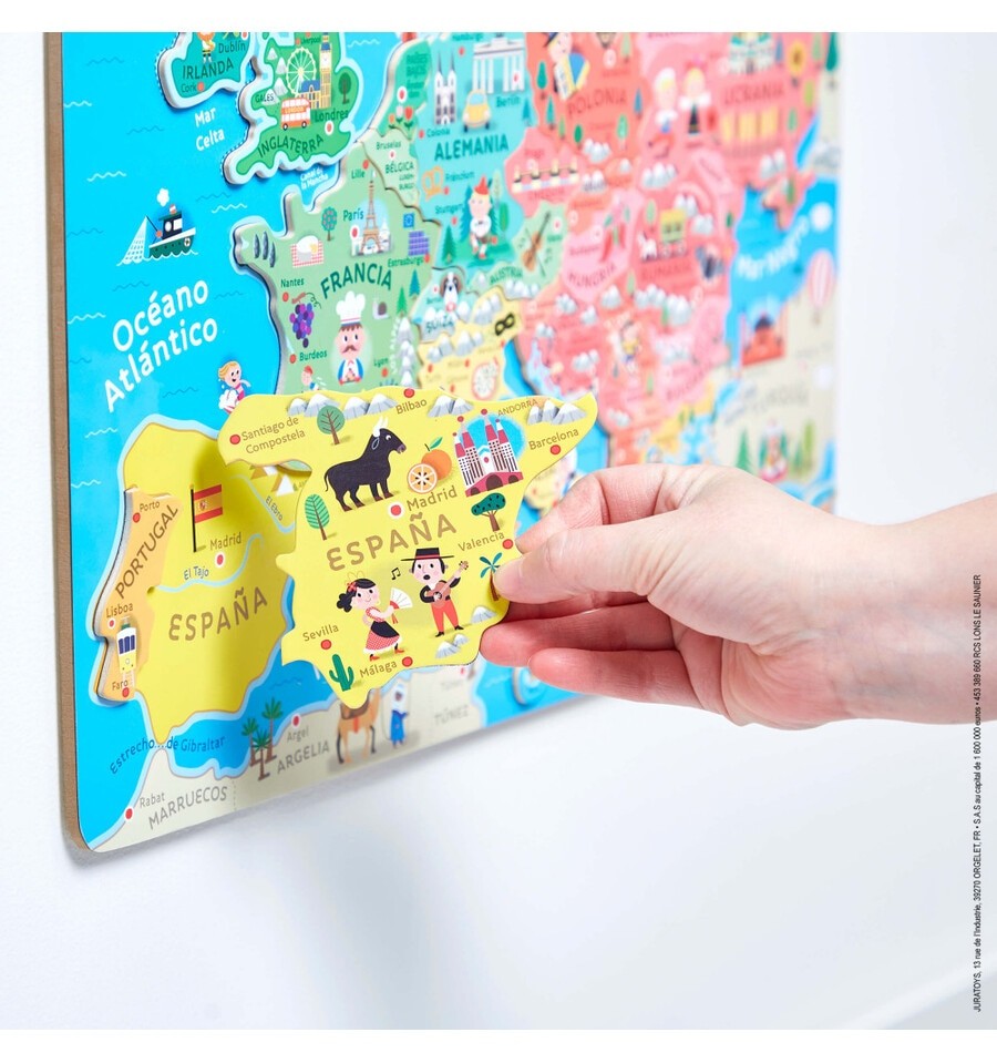 Mapa de Europa Magnético