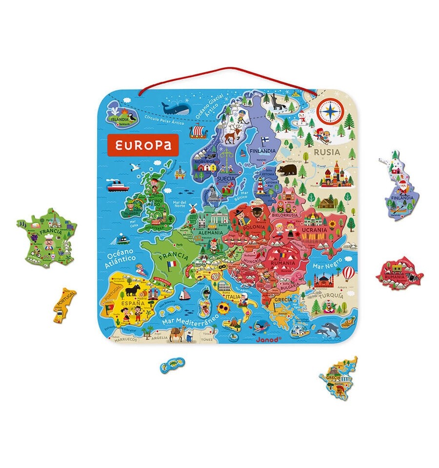 Mapa de Europa Magnético