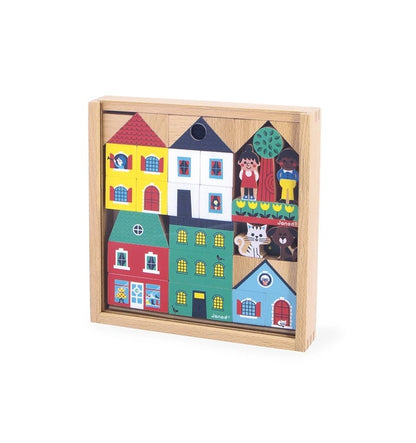 36-piece wooden city block set - Cross Roads