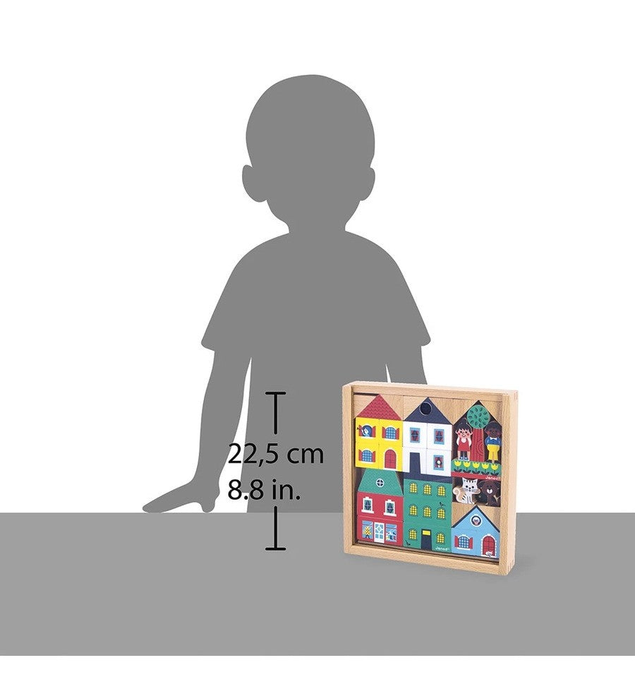 36-piece wooden city block set - Cross Roads