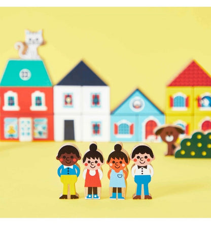 36-piece wooden city block set - Cross Roads