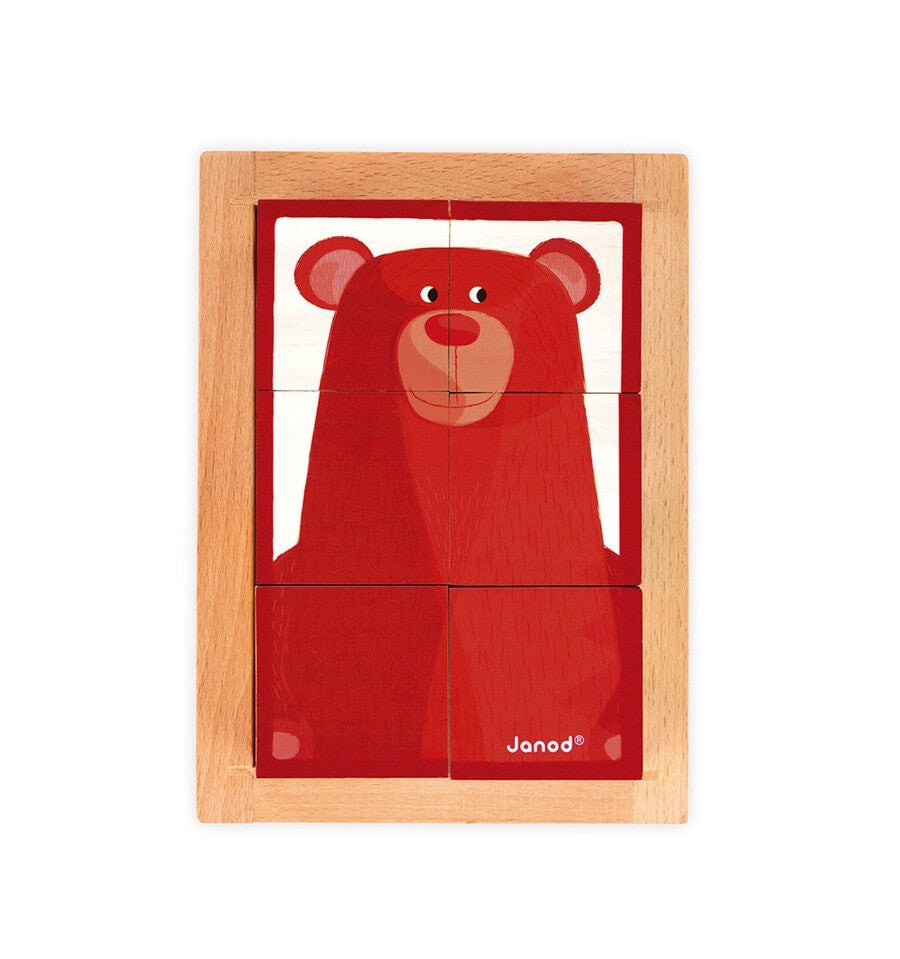 Set of 6 Zigolos Forest Cubes in a Wooden Box