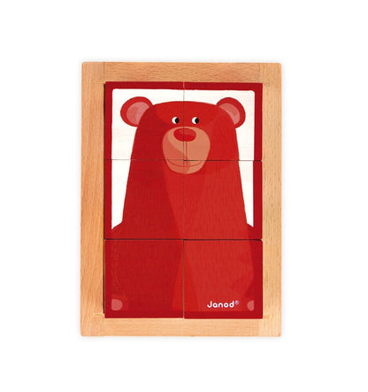 Set of 6 Zigolos Forest Cubes in a Wooden Box