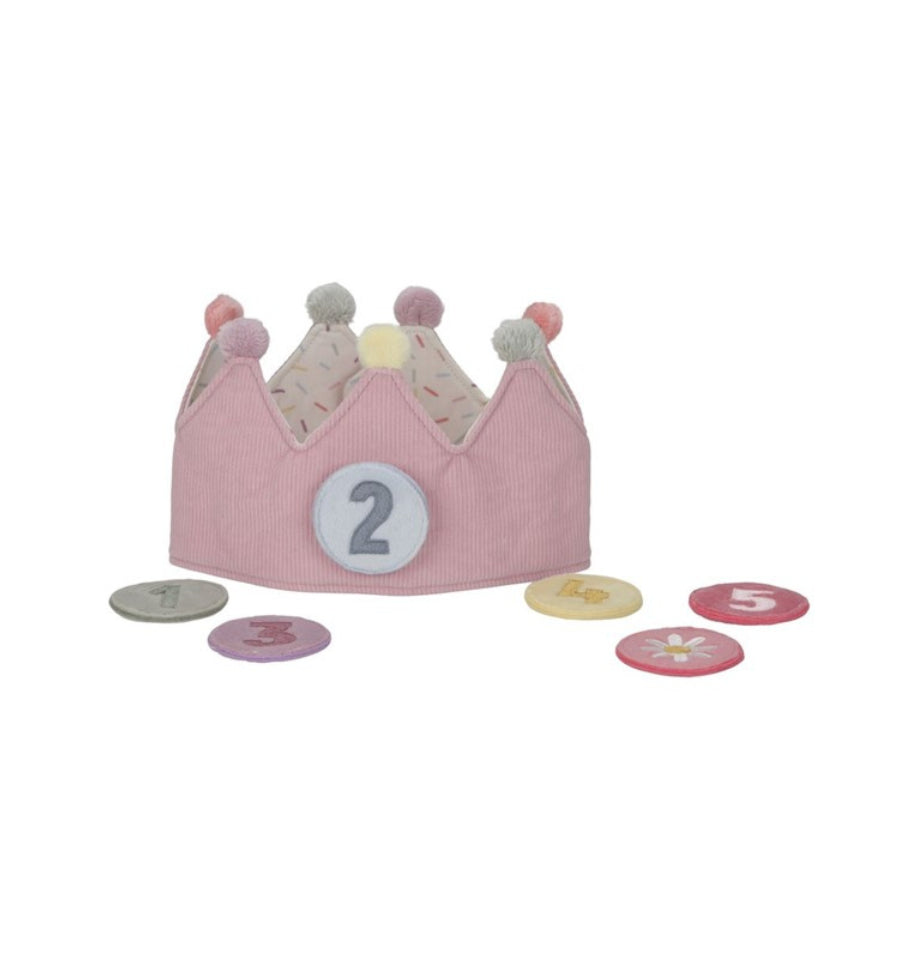 Pink Birthday Crown with Numbers