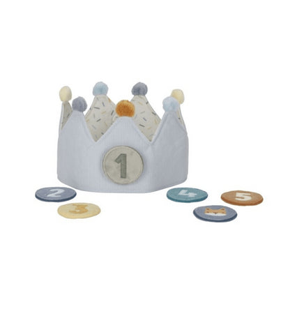 Blue Birthday Crown with Numbers