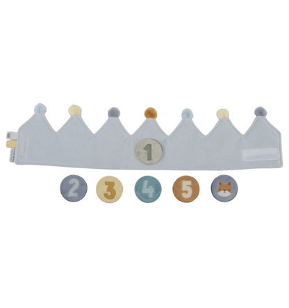 Blue Birthday Crown with Numbers
