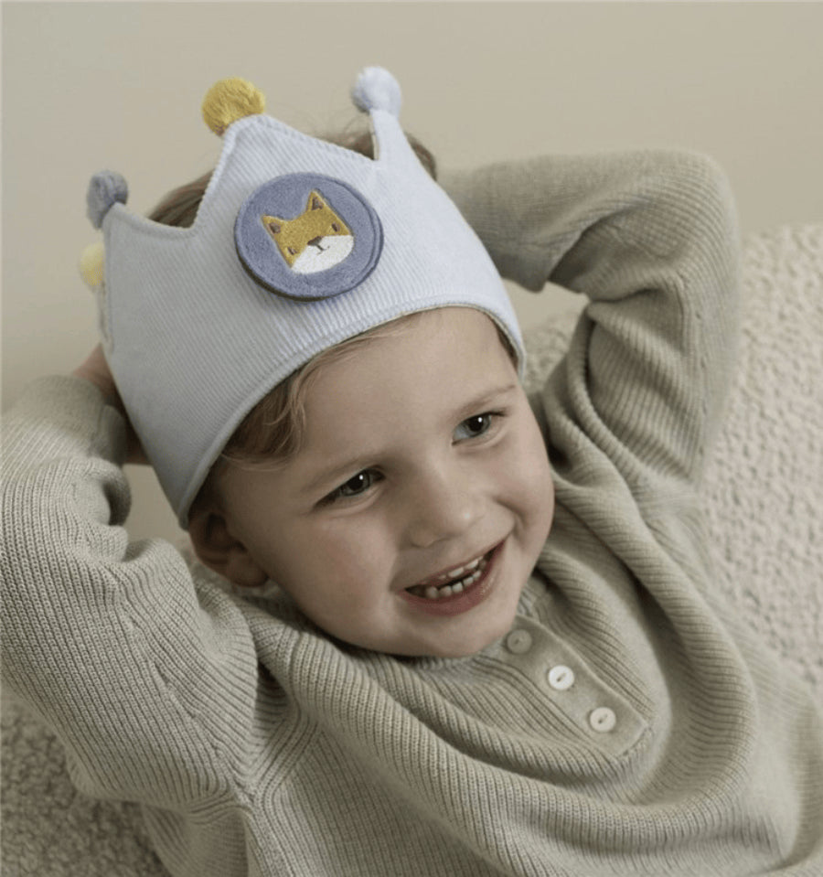 Blue Birthday Crown with Numbers