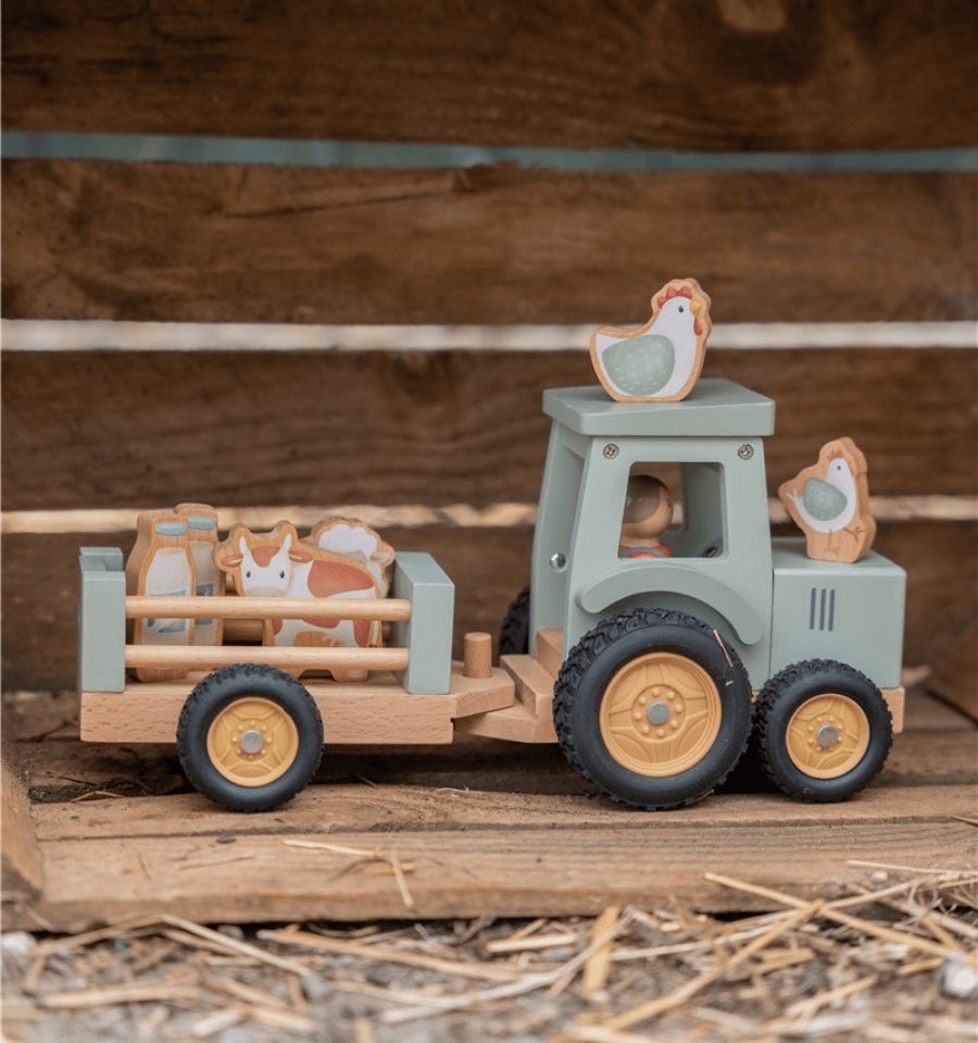 Tractor con trailer Pequeña Granja FSC
