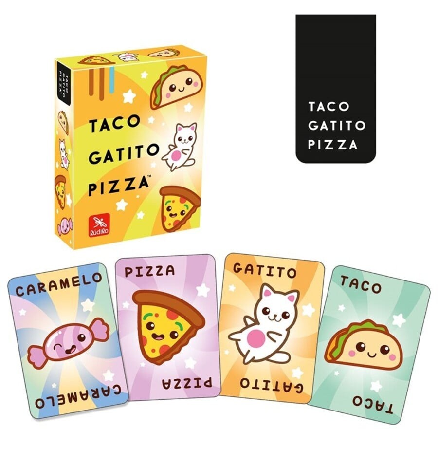 Taco, gatinho, pizza