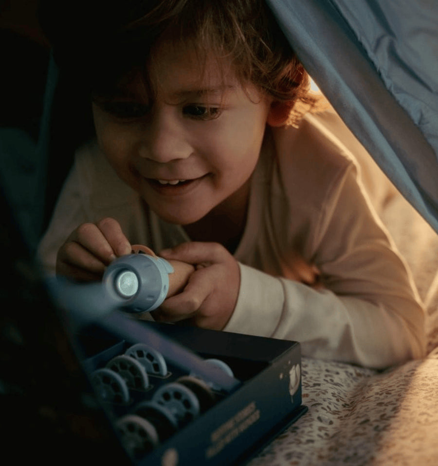 Proyector Linterna Azul