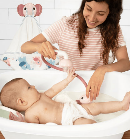 Elephant Bath Shower Set and Pink Cape