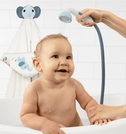 Elephant Shower Bath Set and Blue Cape