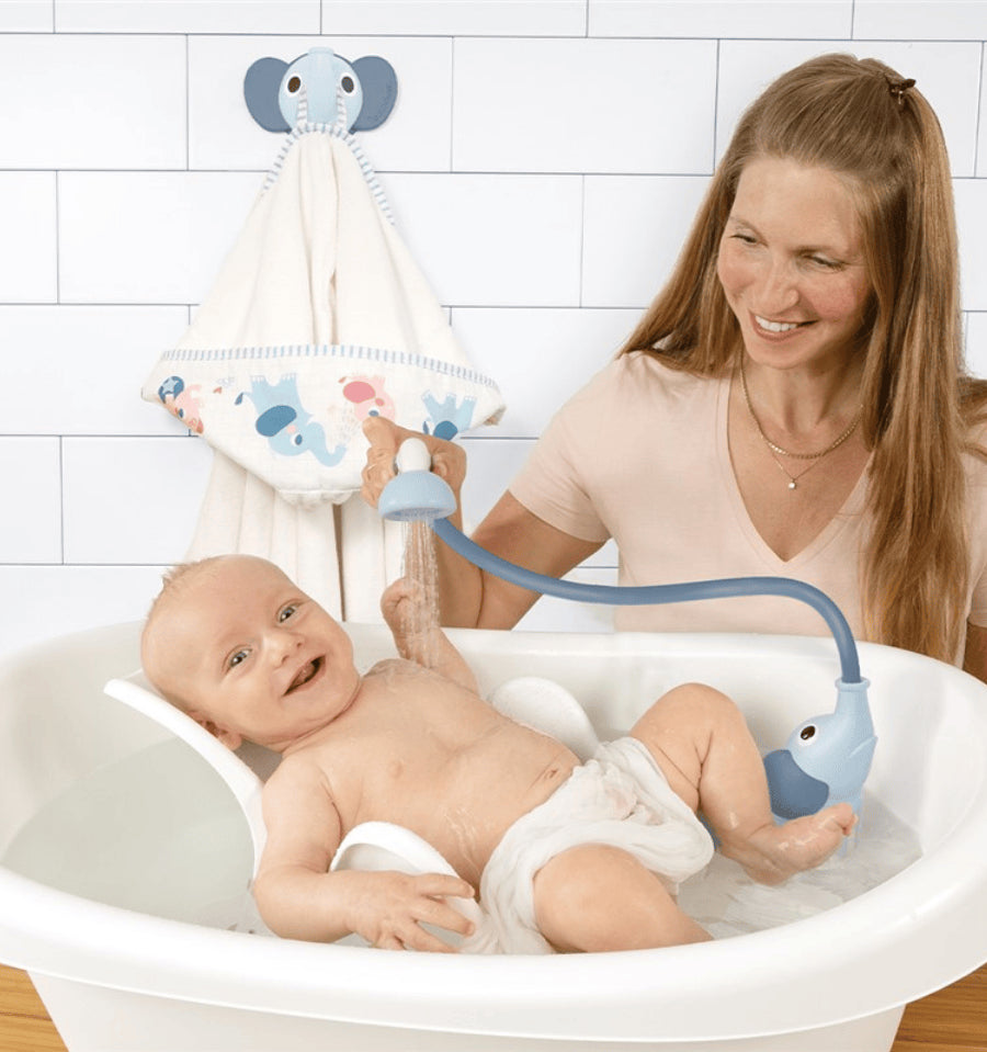 Elephant Shower Bath Set and Blue Cape
