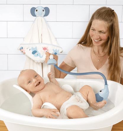 Elephant Shower Bath Set and Blue Cape
