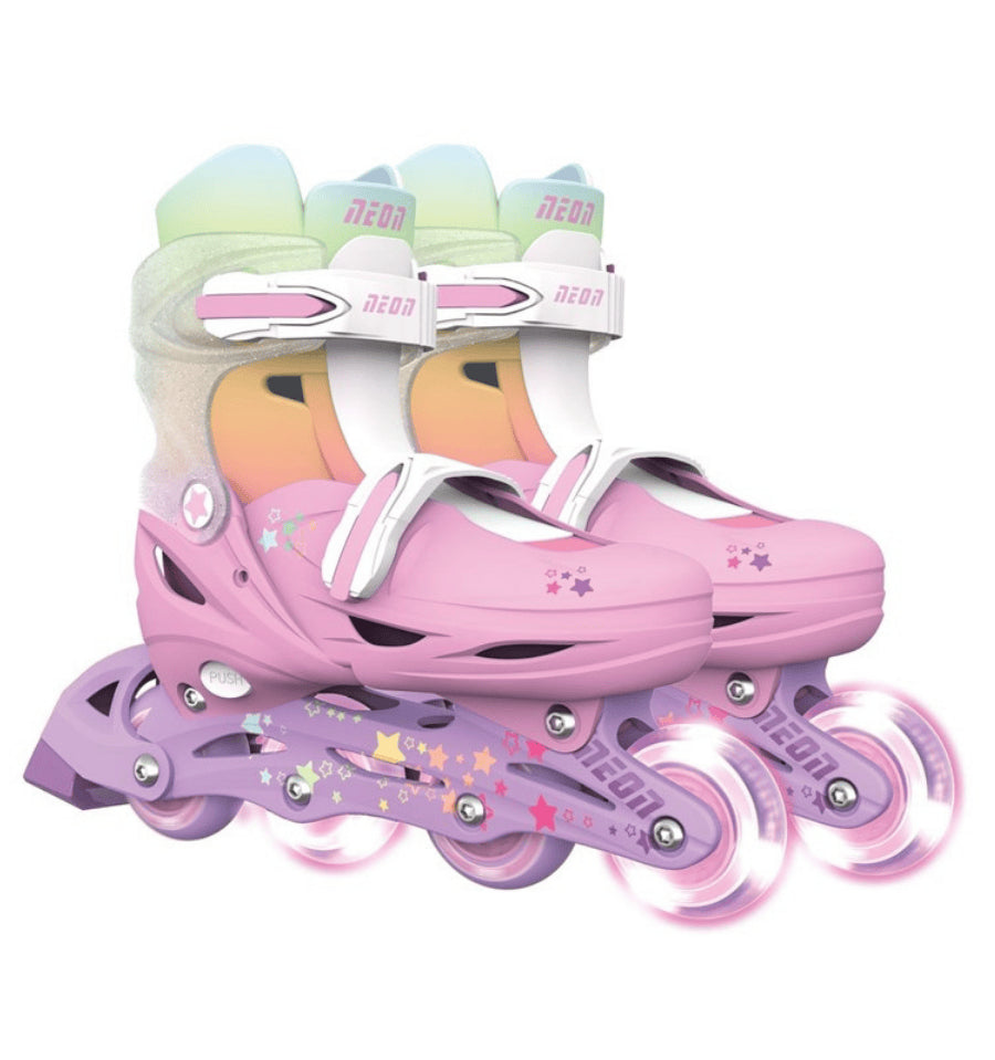 Neon Rainbow Combo Skates 30-33