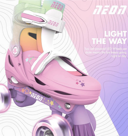 Neon Rainbow Combo Skates 30-33