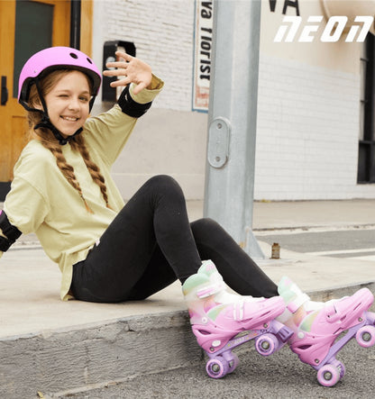 Neon Rainbow Combo Skates 30-33