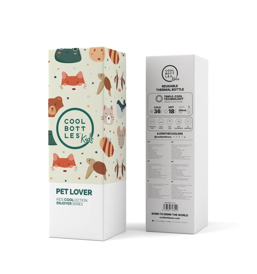 Pet Lover, Kids Water Bottle 260 ml