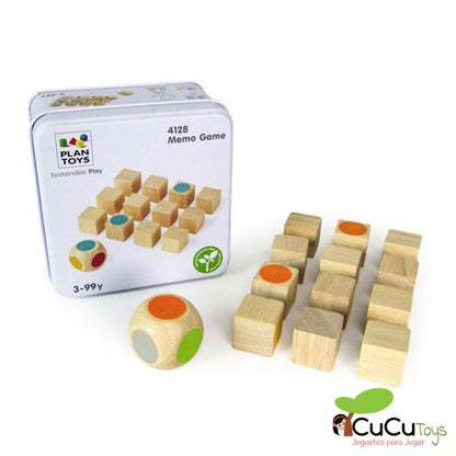 Tin Memory Game, Wooden Toy