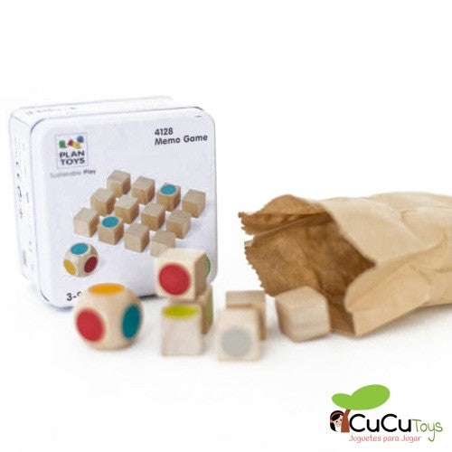 Tin Memory Game, Wooden Toy