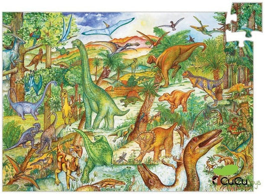 Dinosaurs, 100-piece puzzle + poster + educational book