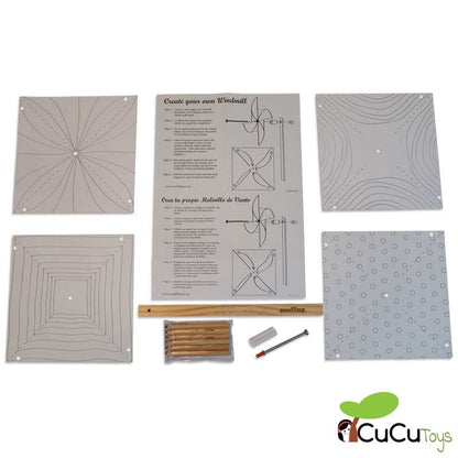 Moinho de vento para projetar, brinquedo criativo