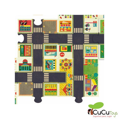 La ciudad, puzzle gigante 24 pz