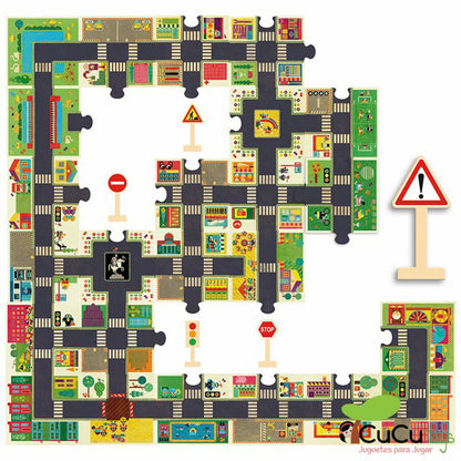 La ciudad, puzzle gigante 24 pz