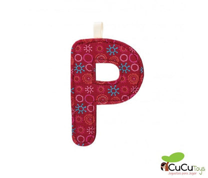 Fabric alphabet letter P