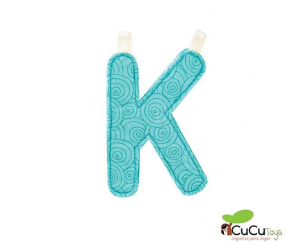 Fabric alphabet letter K
