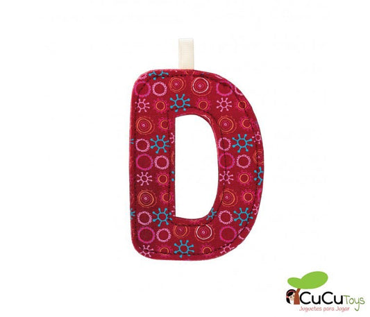 Fabric alphabet letter D