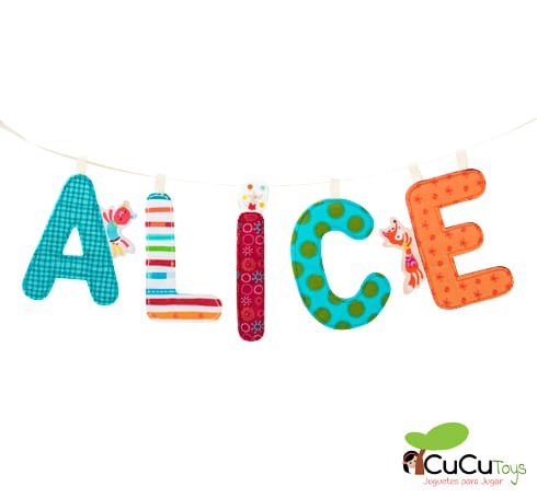 Fabric alphabet letter D