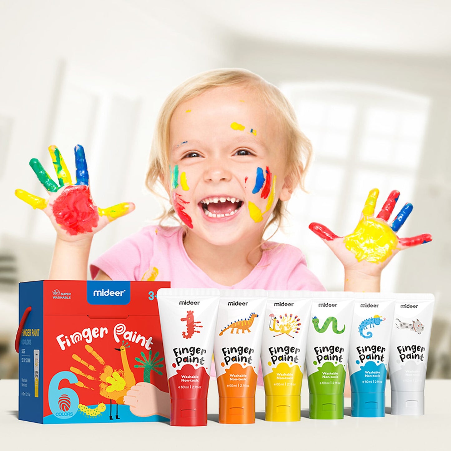 Finger paints - 6 colors
