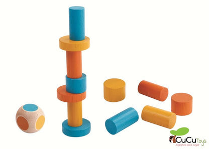 Juego de apilar en lata